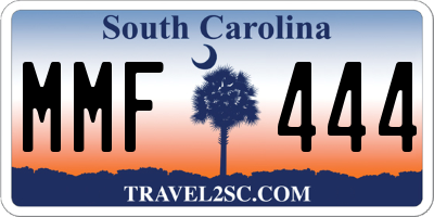 SC license plate MMF444