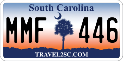 SC license plate MMF446