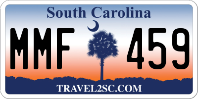 SC license plate MMF459