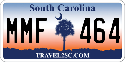 SC license plate MMF464