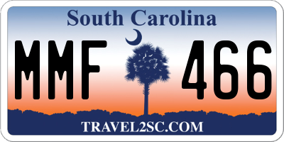 SC license plate MMF466