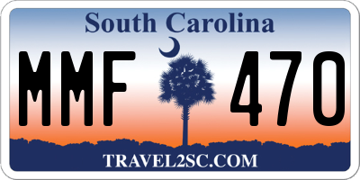 SC license plate MMF470