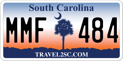 SC license plate MMF484