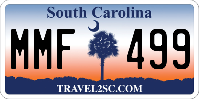 SC license plate MMF499