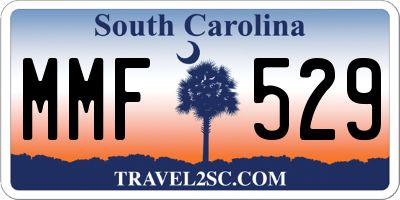 SC license plate MMF529