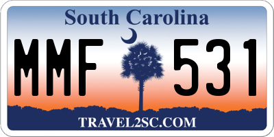 SC license plate MMF531