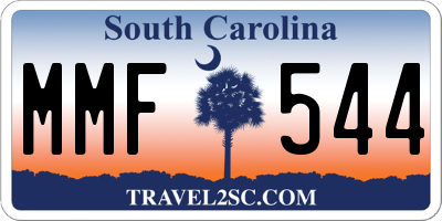 SC license plate MMF544