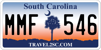 SC license plate MMF546