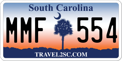 SC license plate MMF554