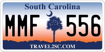 SC license plate MMF556