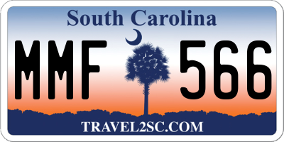 SC license plate MMF566