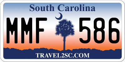 SC license plate MMF586