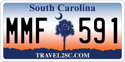 SC license plate MMF591