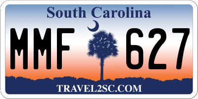 SC license plate MMF627