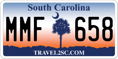 SC license plate MMF658