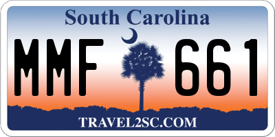 SC license plate MMF661