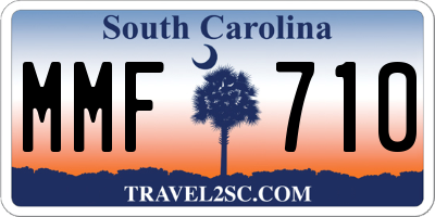 SC license plate MMF710