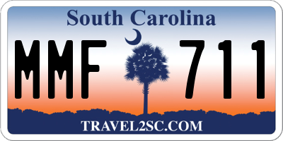 SC license plate MMF711