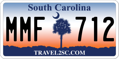 SC license plate MMF712