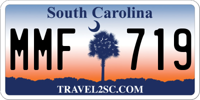SC license plate MMF719