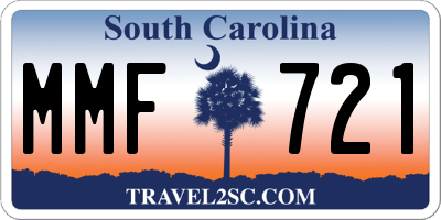 SC license plate MMF721