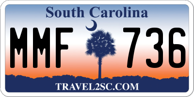 SC license plate MMF736