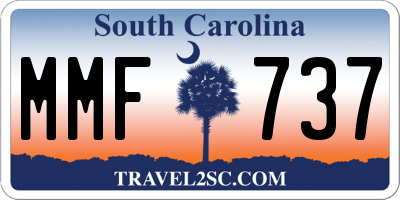 SC license plate MMF737