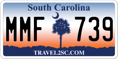 SC license plate MMF739