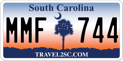 SC license plate MMF744