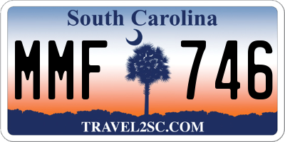 SC license plate MMF746