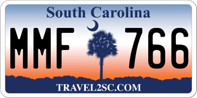 SC license plate MMF766