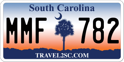 SC license plate MMF782