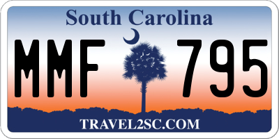 SC license plate MMF795