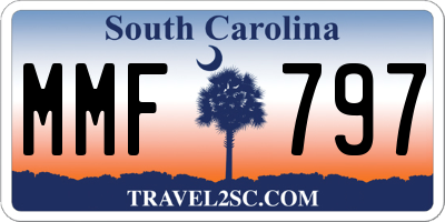 SC license plate MMF797