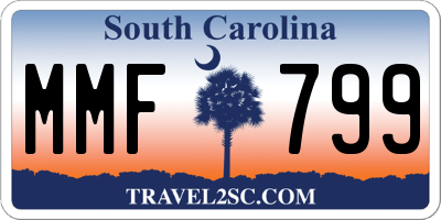 SC license plate MMF799
