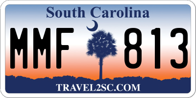 SC license plate MMF813