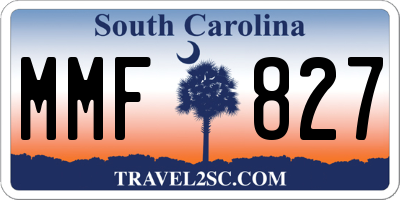 SC license plate MMF827