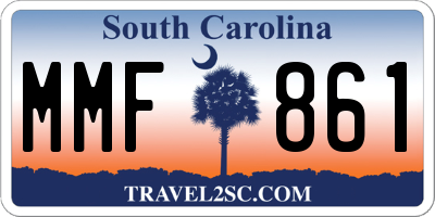 SC license plate MMF861