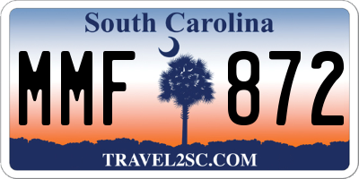 SC license plate MMF872