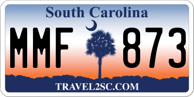 SC license plate MMF873