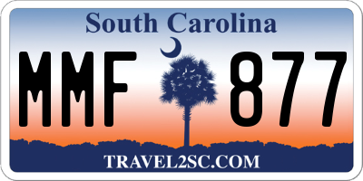SC license plate MMF877
