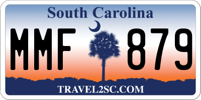 SC license plate MMF879