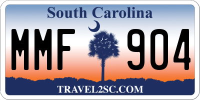 SC license plate MMF904