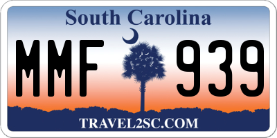 SC license plate MMF939