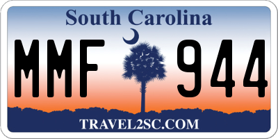 SC license plate MMF944