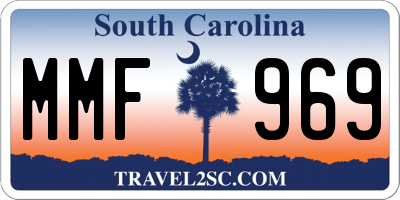 SC license plate MMF969