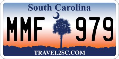 SC license plate MMF979
