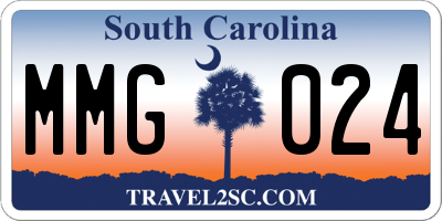 SC license plate MMG024