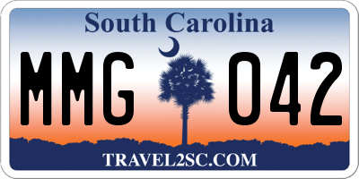 SC license plate MMG042