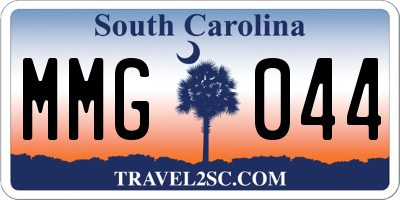 SC license plate MMG044